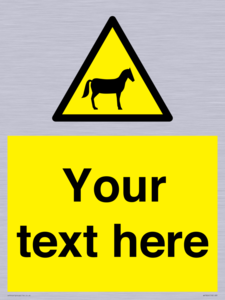 Custom warning horses